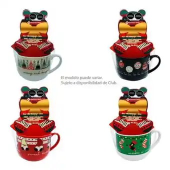 Sam's Club Taza member’s mark mega jumbo con cocoa y bombón oferta