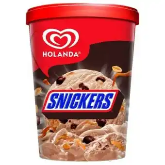 Helado snickers holanda 1 lt