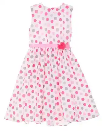 Suburbia Vestido chersi sin manga con flor para niña oferta