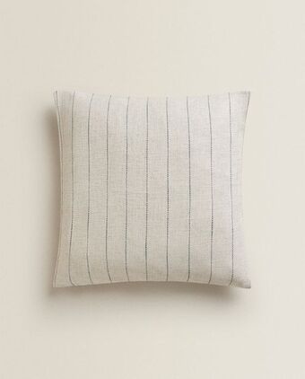 ZARA HOME Funda de cojín lino rayas oferta