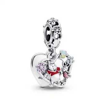 Pandora Charm colgante doble winnie pooh y piglet de disney pandora plata esterlina oferta