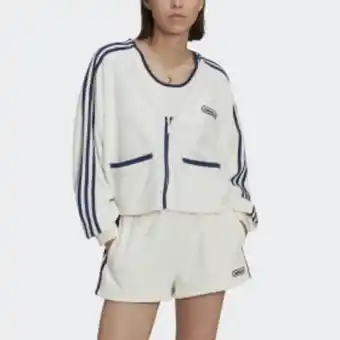 Adidas Sudadera corta con tejido de rizo oferta