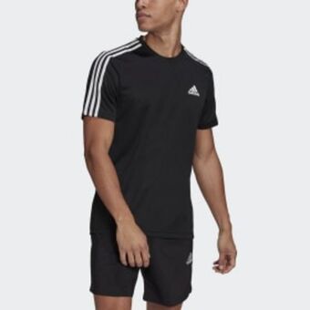 Adidas Playera aeroready designed to move sport 3 franjas oferta