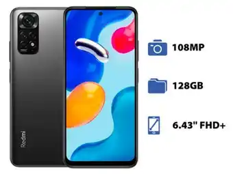 PCEL Smartphone xiaomi redmi note 11s:  procesador mediatek helio g96 (hasta 2.05 ghz),  memoria ram de 8gb, almacenamiento de 128 oferta