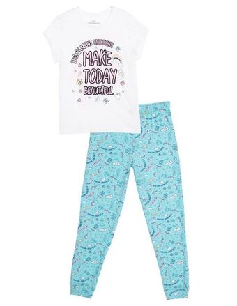 Suburbia Conjunto pijama estampado gráfico weekend para niña oferta