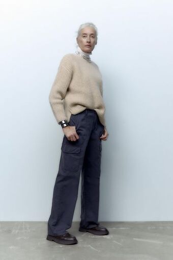 ZARA Jersey punto tacto suave oferta