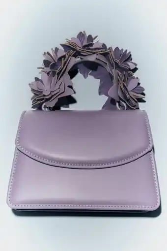 ZARA Bolso mini flores oferta