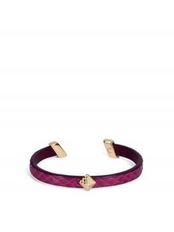 Cuadra Pulsera ajustable en piel genuina de pitón. oferta