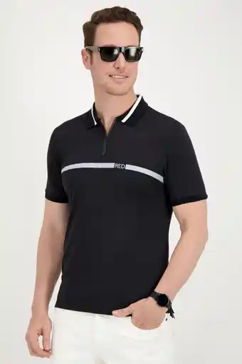 Polo robert's red color negro