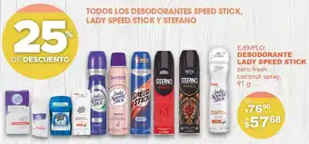 DelSol Desodorante lady speed stick zero fresh coconut spray 91g oferta