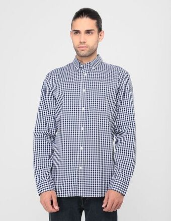 Camisa casual gap de algodón manga larga para hombre