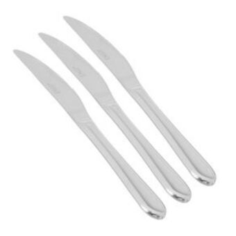 El Bodegón 3 pack de cuchillos de mesa ekco color plata hechas de acero inoxidable con acabado en espejo oferta