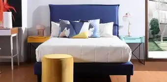 Cama matrimonial sunset azul plumbago