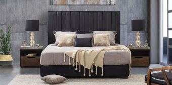 Muebles Dico Cama king size megan negro oferta