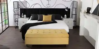 Muebles Dico Cama king size monet negro oferta