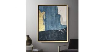 Muebles Dico Cuadro técnica mixta ocean lienzo azul 118 x 98cm oferta