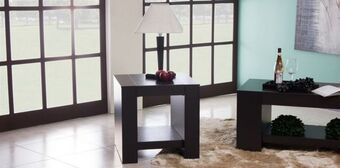 Muebles Dico Mesa lateral francia chocolate oferta