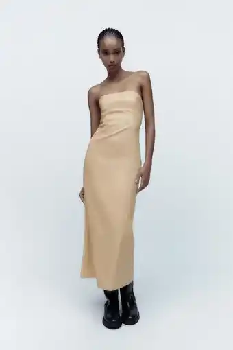 ZARA Vestido efecto piel oferta