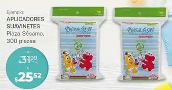 Aplicadores suavinetes plaza sésamo 300 piezas