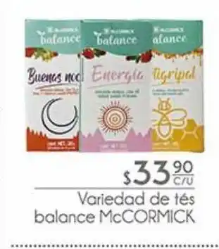 Fresko Variedad de tés balance mccormick oferta