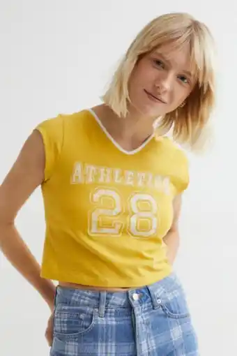 H&M Top corto con diseño oferta