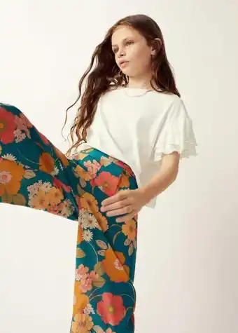Mango Pantalón estampado floral oferta