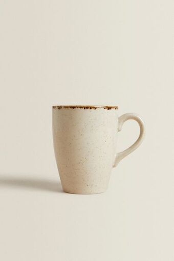 Taza porcelana filo envejecido