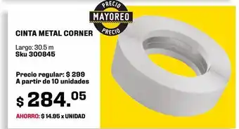 Sodimac Homecenter Cinta metal corner oferta