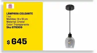 Sodimac Homecenter Lampara colgante oferta