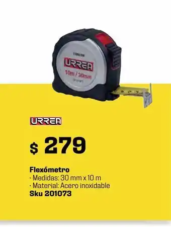 Sodimac Homecenter Flexómetro de acero inoxidable 10m x 30 mm oferta