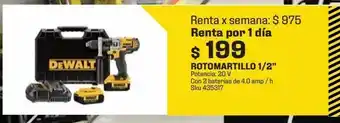 Sodimac Homecenter Renta por 1 día rotomartillo 1/2” oferta