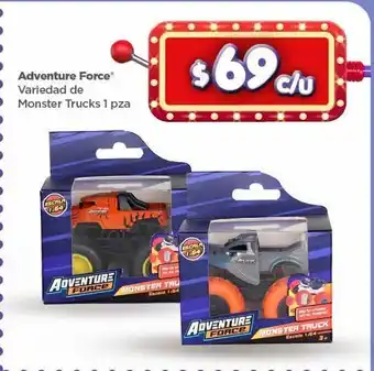 Bodega Aurrerá Adventure force variedad de monster trucks 1 pza oferta