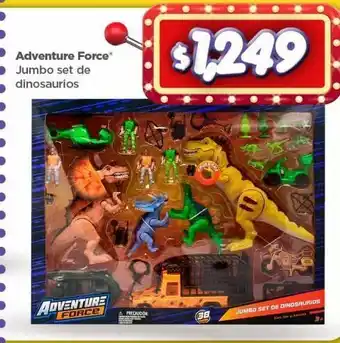 Bodega Aurrerá Adventure force jumbo set de dinosaurios oferta