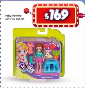 Bodega Aurrerá Polly pocket lila y su conejo oferta