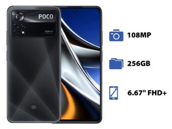 PCEL Smartphone xiaomi poco x4 pro 5g: procesador snapdragon 695 (hasta 2.2 ghz), memoria ram de 8gb, almacenamiento de 256gb, oferta