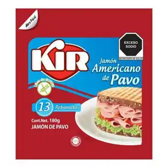 Jamón americano de pavo kir 180 gr
