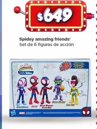 Spidey amazing friends set de 6 figuritas de acción