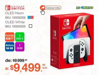 RadioShack Consola nsw oled neon 64gb oferta
