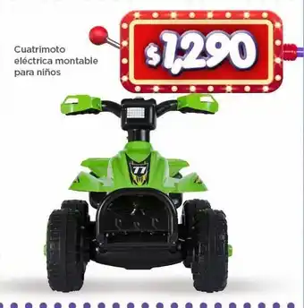 Bodega Aurrerá Cuatrimoto eléctrica montable para niños oferta