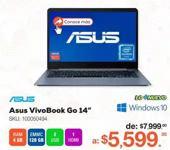 RadioShack Laptop asus bv5 cel 4gb 128sd oferta