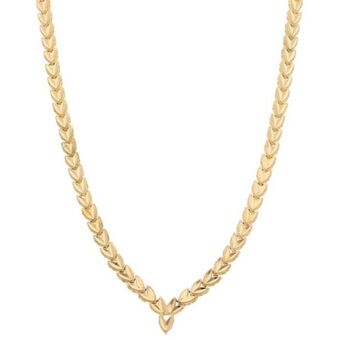 Nacional Monte de Piedad Gargantilla eslabón articulado en oro amarillo 14 kilates. oferta