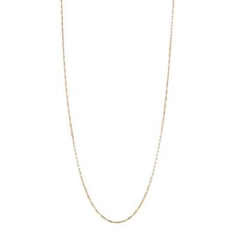 Nacional Monte de Piedad Collar eslabón planchado en oro amarillo 14 kilates. oferta