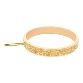 Nacional Monte de Piedad Pulsera de arillo articulada labrada en oro amarillo 18 kilates. oferta