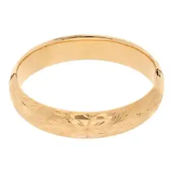 Nacional Monte de Piedad Pulsera de arillo articulada labrada en oro amarillo 10 kilates. oferta