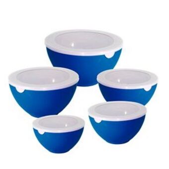 El Bodegón Set de bowls ekco click it color azul de 10 piezas con tapa y libres de bpa oferta