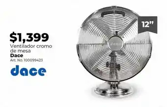 Office Depot Ventilador cromo de mesa dace oferta