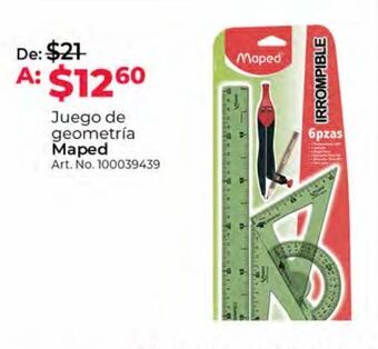 Office Depot Juego de geometria maped oferta