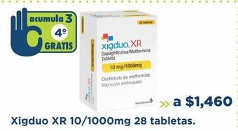 Farmacia San Pablo Xigduo xr 10/1000mg 28 tabs oferta