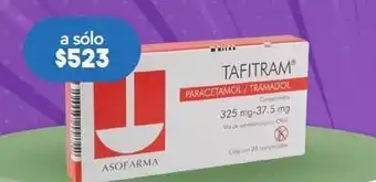 Tafitram com 325mg/37.5mg caj c/20