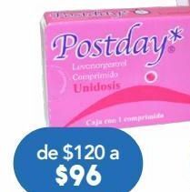 Postday unidosis 1.5mg 1 comprimido